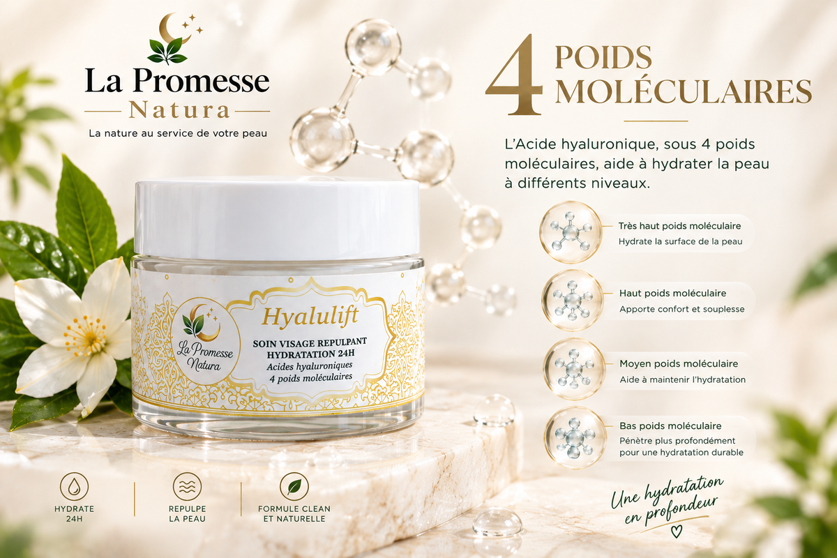 Hyalulift — Soin Anti-Âge Hydratant à l'Acide Hyaluronique | 50ml La Promesse Natura